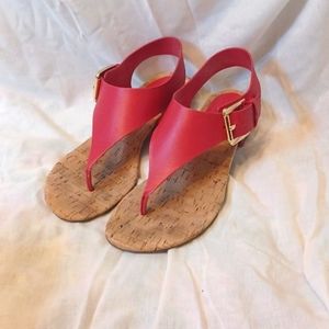 Michael Kors 6.5 London Thong Red